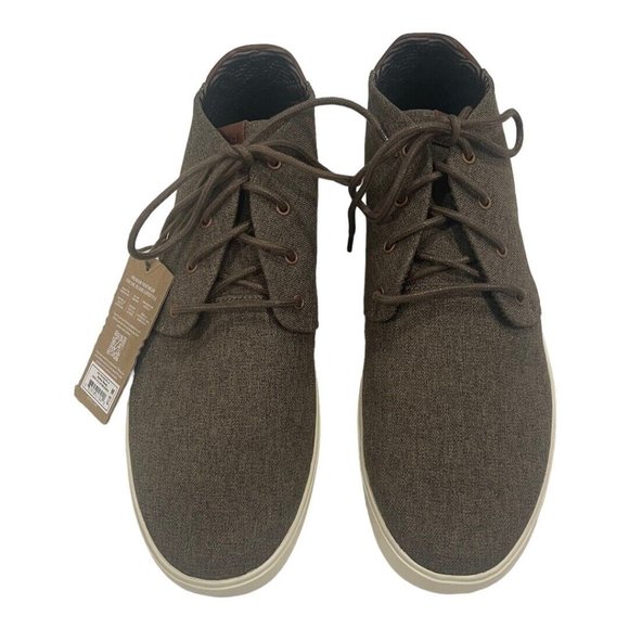 OluKai Shoes Olukai Nana Hele Waiapo Men Mustang Brown Canvas